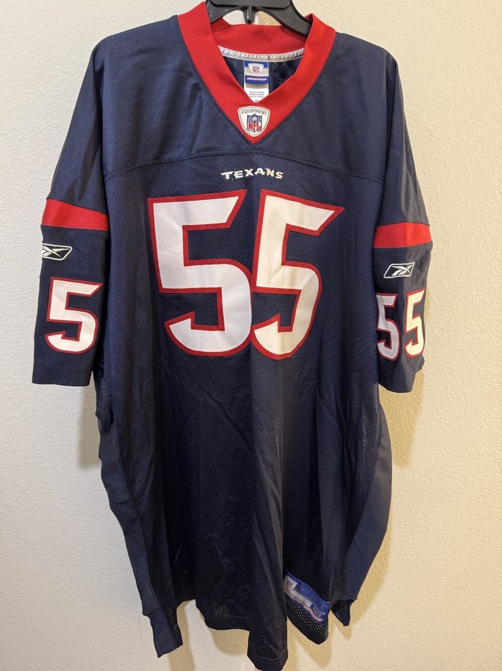 2002-2004 AUTHENTIC REEBOK HOUSTON TEXANS JAMIE SHARPER JERSEY 60
